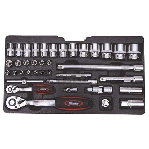 Valigia Cassettiera Completa Di 104 Utensili Manuali In Cromo Vanadio - Foto 2