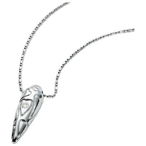 Collana Acciaio Love Diamante Rif. Sor06 - Foto 1