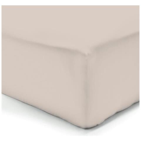 Lenzuolo Beige - 140 x 190 cm - 100% Cotone - Foto 1