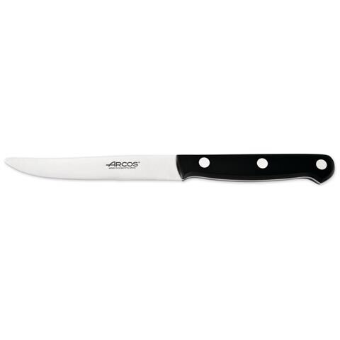 Coltello Bistecca da Tavola - Lama Acciaio Inossidabile Nitrum 120 Mm - Manico Polioxymetilene (pom) Colore Nero - Foto 1