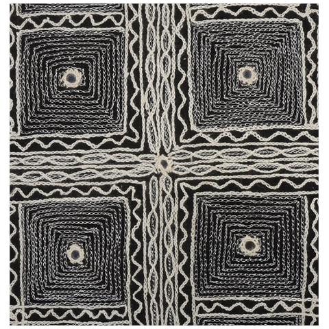 Bella Cuscino Checke Rosso Lustrini Lavoro Nero Cotone Cuscino Cover Coppia - Foto 2