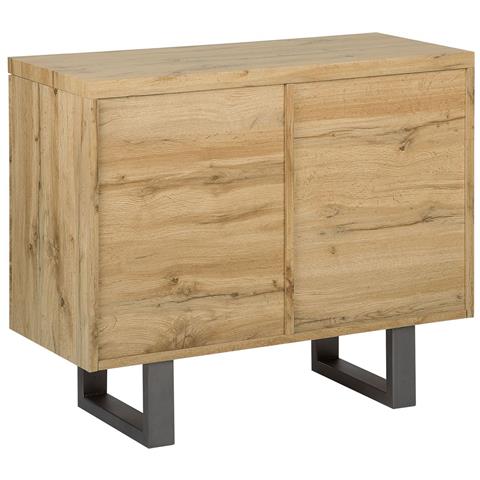 Credenza A 2 Ante Colore Legno Naturale Timber - Foto 20