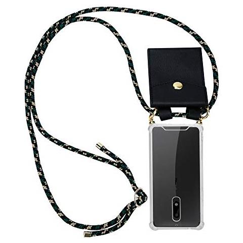 Catena Di Telefoni Cellulari Compatibile Con Nokia 5 2017 In Camouflage - Coperchio Protettivo In Silicone Con Anelli D'oro, Cinturino In Corda E Custodia Staccabile - Foto 1