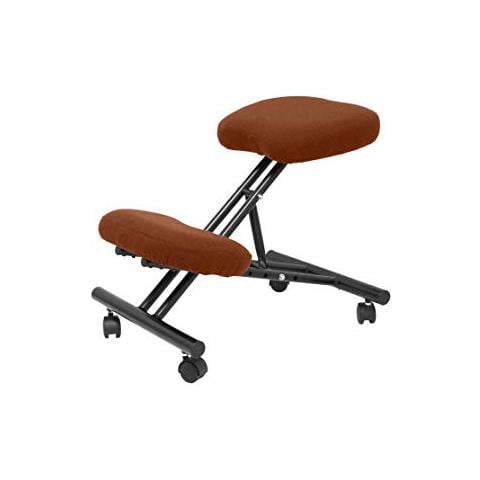 Modello Mahora - sgabello Da Ufficio Ergonomico Fisso, Regolabile In Diverse Posizioni E Con Ruote - seduta In Tessuto Bali (con Ginocchiera) - Foto 1