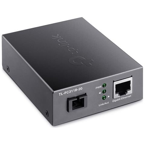 Tp-link Tl-fc311b-20 Convertitore Multimediale Di Rete 1000 Mbit/s Modalitã Singola Nero - Foto 2