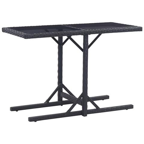 Set Mobili Da Pranzo Per Giardino 3 Pz Nero - Foto 10