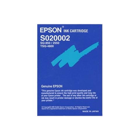 C13S020002 Cartuccia Ink Originale Nera SQ850/2550 - Foto 1