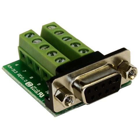 EX-49005, 9p D-SUB, 10p, Femmina / femmina, Verde, Argento, RoHS, 0 - 55 C - Foto 1