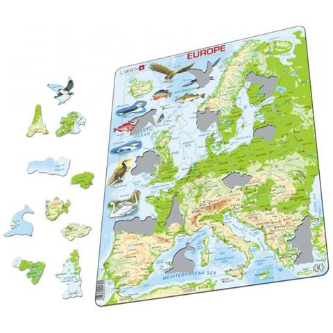 Puzzle Maxi Europa Junior Cartone 87 Pezzi - Foto 2