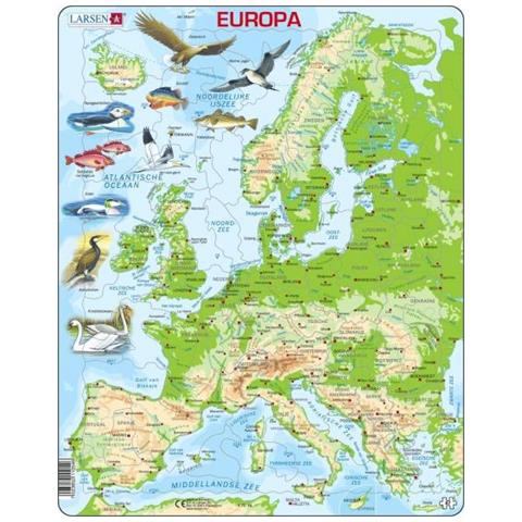 Puzzle Maxi Europa Junior Cartone 87 Pezzi - Foto 1