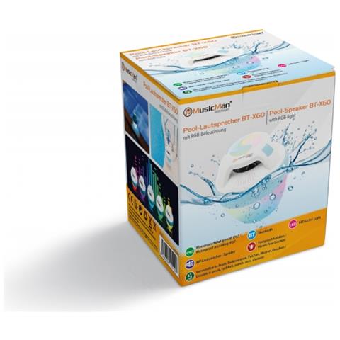 Altoparlante Bluetooth Impermeabile Galleggiante Con Vivavoce E Led Colorati, Bt-x60 - Foto 10