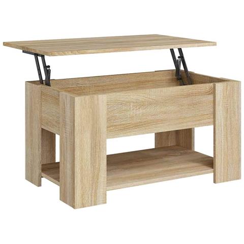 Tavolino Da Salotto Rovere Sonoma 79x49x41 Cm Legno Multistrato - Foto 1