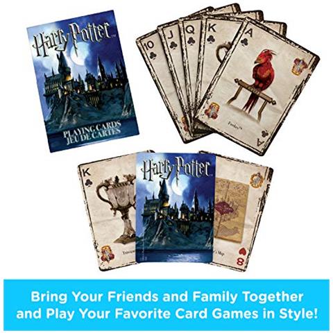 Harry Potter Carte Da Gioco - Mazzo Di Carte A Tema Hp Per I Tuoi Giochi Di Carte Preferiti - Merchandise E Oggetti Da Collezione Di Harry Potter Con Licenza Ufficiale - Foto 2