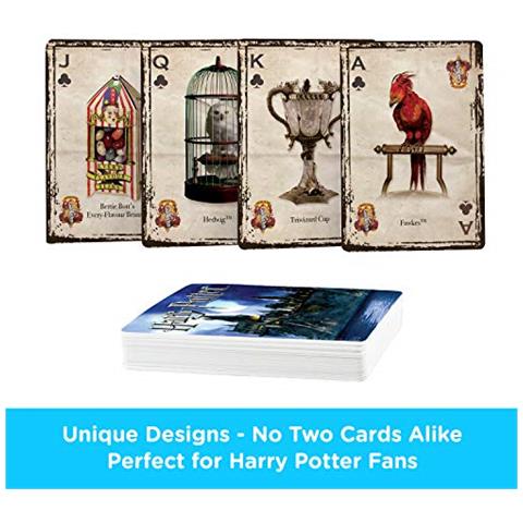 Harry Potter Carte Da Gioco - Mazzo Di Carte A Tema Hp Per I Tuoi Giochi Di Carte Preferiti - Merchandise E Oggetti Da Collezione Di Harry Potter Con Licenza Ufficiale - Foto 3