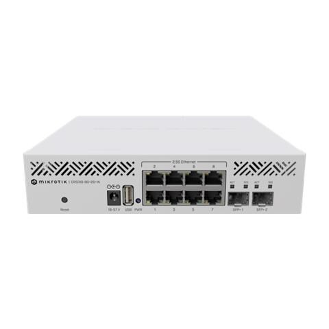 Smart Switch Gestito L3 CRS310-8G+2S+IN 2.5g Ethernet (100/1000/2500) Supporto Power Over Ethernet (poe) 1u Colore Bianco - Foto 3