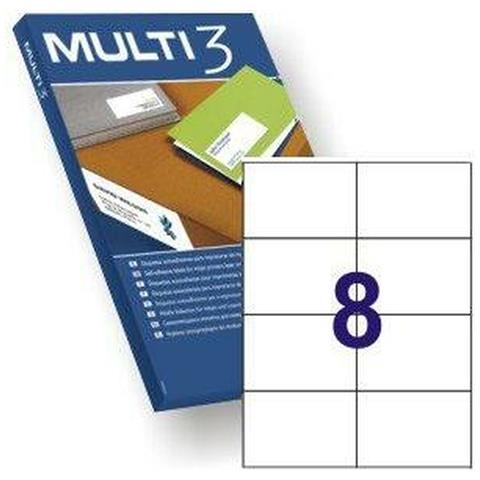 Adesivi /etichette Multi 3 105 X 74 Mm A4 100 Fogli - Foto 1