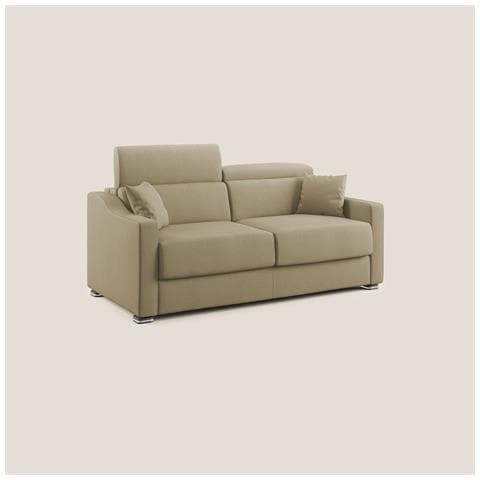 Amber Divano letto matrimoniale in tessuto smacchiabile T05 211 cm (mat. 160x197) cammello - Foto 1