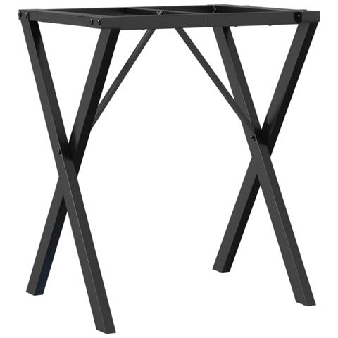 Telaio Gambe A X Per Tavolo Da Pranzo 50x40x73 Cm In Ghisa - Foto 2