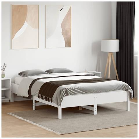 Giroletto Bianco 120x190 Cm Legno Massello Di Pino - Foto 3