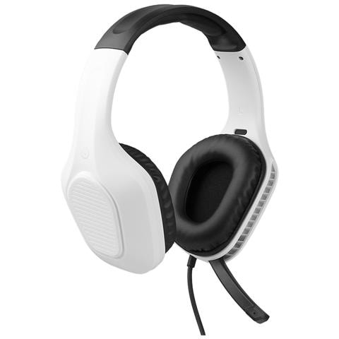 Cuffie Gaming Per Playstation Con Jack 3.5 Microfono Omnidirezionale, Bianco / Nero - Foto 1