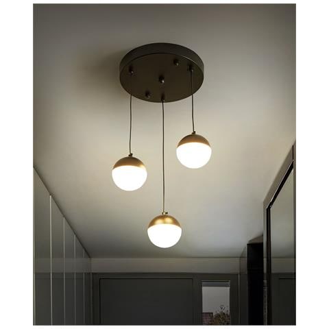 Lampadario A Led Ankobra Metallo Nero - Foto 1