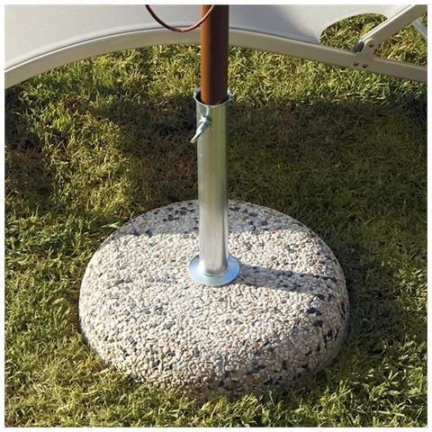 Base 35 Kg In Cemento E Ghiaia Per Ombrelloni A Palo Centrale - Foto 3