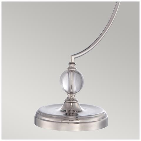 Lampada Da Scrivania Contemporanea Jenkins Metallo Nichel Lucido 1 Luce E27 - Foto 2