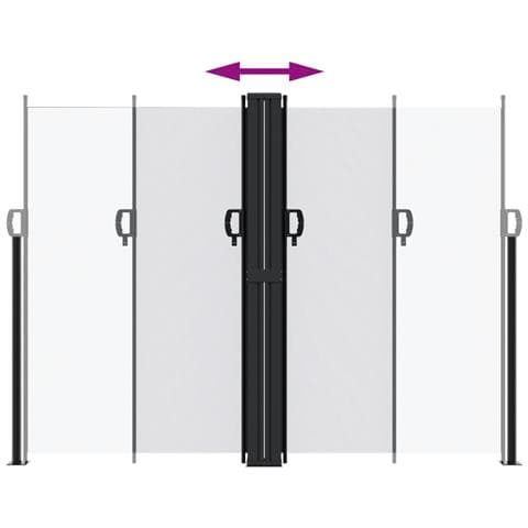 Tenda Da Sole Laterale Retrattile Bianco 180x600 Cm - Foto 2