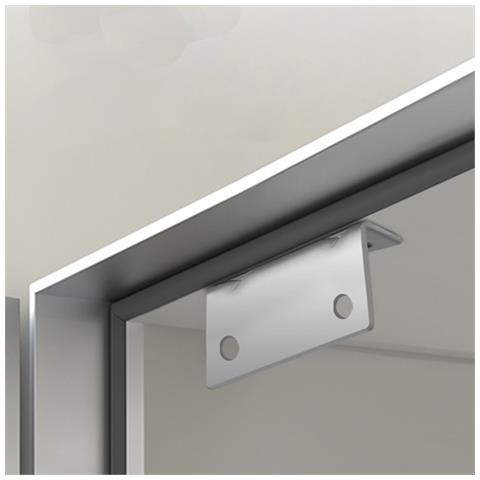 Set Di 10 Chiusure Magnetiche Per Porte Di Armadietti A Forma Di L Silver - Foto 2