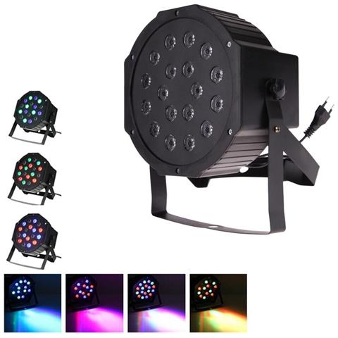 Faro 18 Led Rgb Luce Stroboscopica Per Dmx Lampada Effetti Strobo Discoteca Dj - Foto 1
