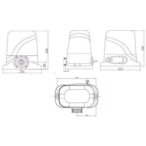 Cancello Scorrevole 4m Giona Alt. 180cm Alluminio + Motorizzazione Ranger C300 - Foto 8