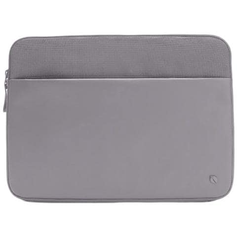 Custodia In Poliestere Con Zip Per Macbook Pro 14 Pollici, Grigio - Foto 1