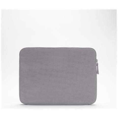 Custodia In Poliestere Con Zip Per Macbook Pro 14 Pollici, Grigio - Foto 2