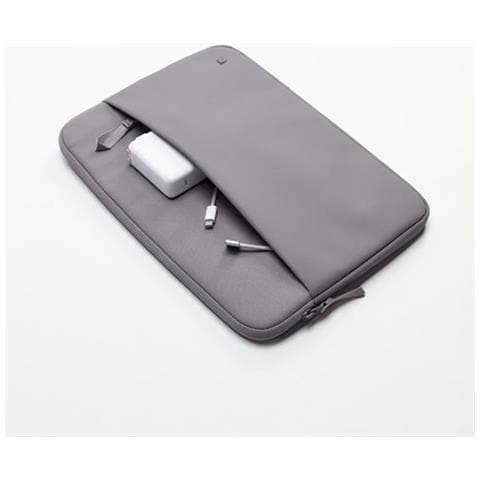 Custodia In Poliestere Con Zip Per Macbook Pro 14 Pollici, Grigio - Foto 5
