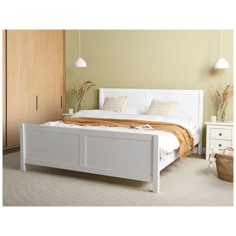 Letto Legno Champagnat 180 X 200 Cm Bianco - Foto 1