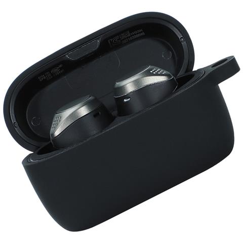 Custodia Protettiva Per Jabra Elite 75t Con Portachiavi - Cover Morbida Antiurto Black - Foto 1