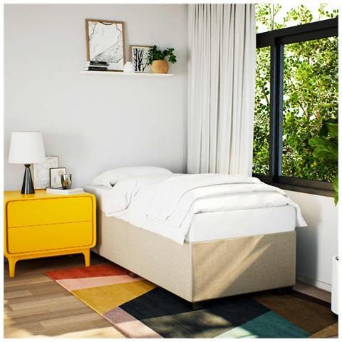 Giroletto Senza Materasso Crema 100x200 Cm In Tessuto - Foto 1