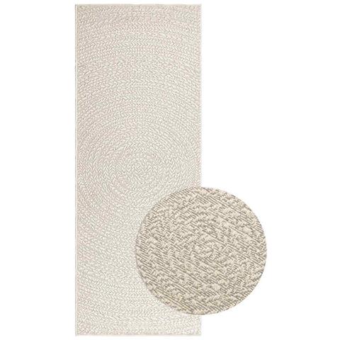 Tappeto Zizur Crema 80x200 Cm Aspetto Iuta Interni Ed Esterni - Foto 1