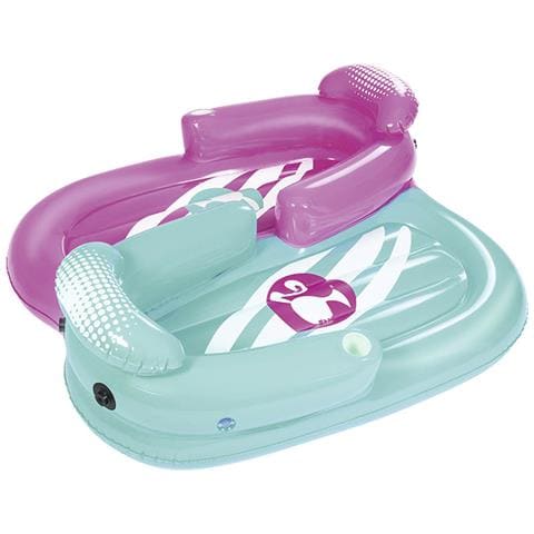 Barbie Set Di Due Materassi Inflabili Con Ombrellone Sporty Girl 178x170cm Età 4-10 Anni - Foto 2