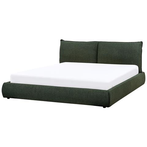 Letto Tessuto Vinay 180 X 200 Cm Verde Scuro - Foto 2