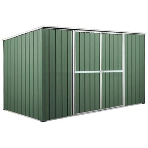 Casetta Giardino Lamiera Box In Acciaio Zincato 345x186cm X H1.92m - 98kg - 6.42mq - Verde - Foto 1
