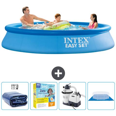 Piscina Fuori Terra - In Giro - 305x305x61 Cm - Blu - Include Accessori Coordinati Cb66 - Foto 1