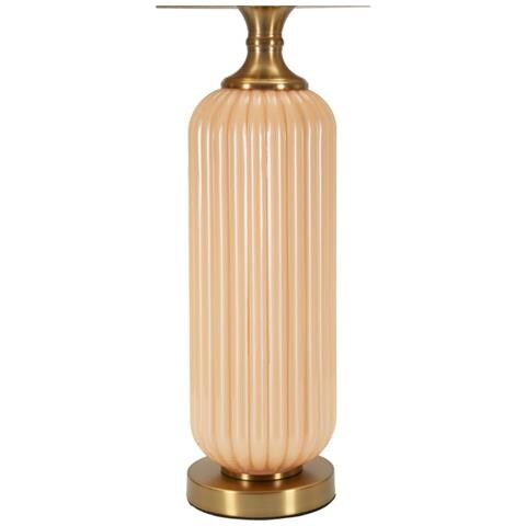 Lampada Da Tavolo Mf731 - Bianco - Vetro - 64x35,5x35,5 Cm - Foto 2