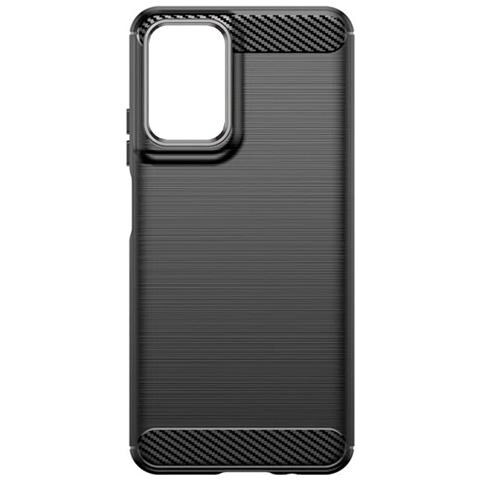 Custodia B-case Tpu Silicone Cover Case Per Motorola Edge 50 Fusion Carbon Metal Black - Foto 2
