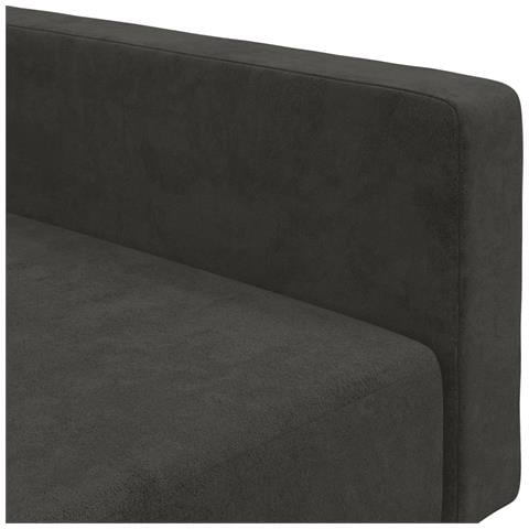 Divano Letto a 2 Posti Grigio Scuro in Velluto - Foto 9