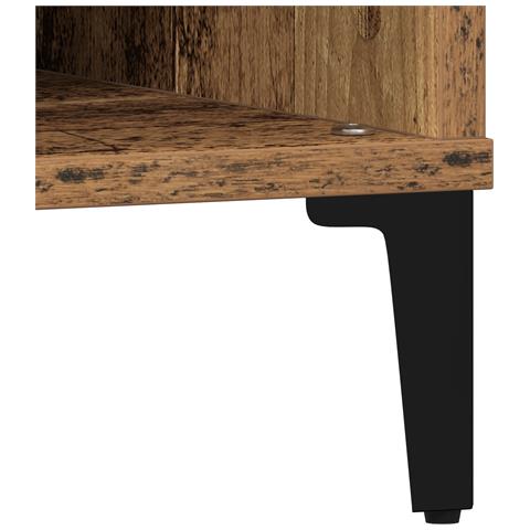 Tavolino da caffè in legno antico 60x60x30 cm in legno ingegnerizzato - Foto 9