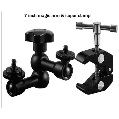 Supporto Per Fotocamera 7"" Magic Arm Con Morsetto A Granchio Grande - Fissaggio Versatile E Regolabile - Foto 4