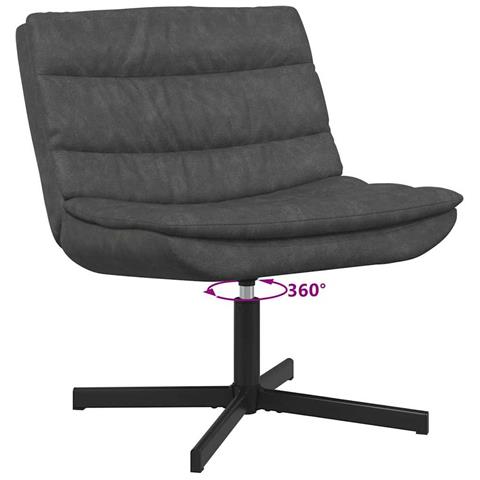 Sedia girevole Nero 63 x 75 x 76 cm Pelle sintetica - Foto 9