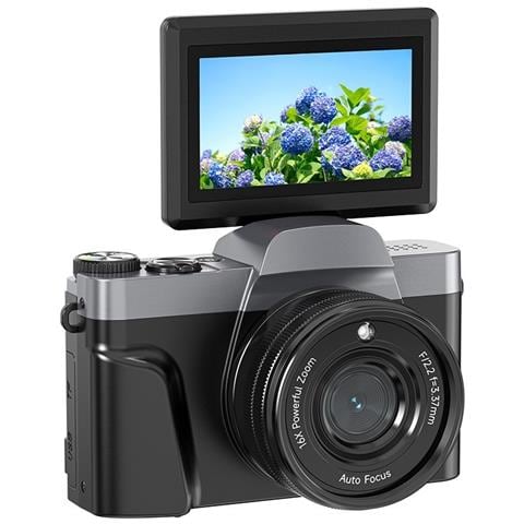 Fotocamera Reflex Digitale Hd Domestica Con Schermo Ribaltabile E Stabilizzazione Dell'immagine - Foto 1