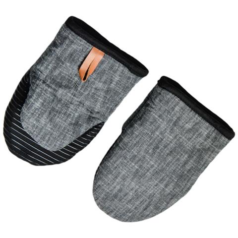 Guanti Da Forno Resistenti Al Calore: Silicone E Cotone, Antiscivolo, Protezione Ad Alta Temperatura Black - Foto 4